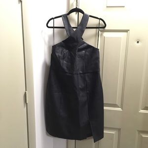 Foever21 size 1x Faux leather hater mini dress